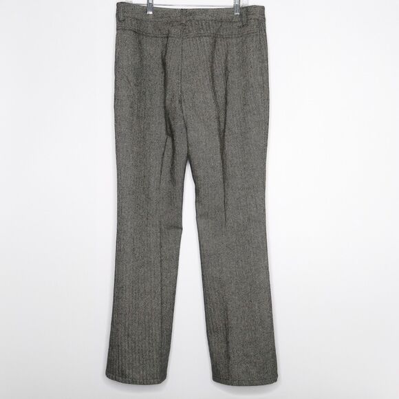 Tommy Hilfiger Womens Wool Blend Pants Size 12 Chevron Straight‎ Leg Career - Picture 2 of 10